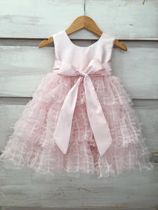 1923- Pink Tulle Dream Baptism / Christening Dress