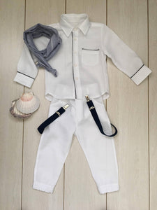 1952- Navy Whites Baptism / Christening Outfit
