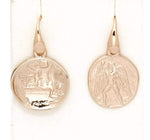 "Artemis Collection" Gold Plated  Coin Earrings
