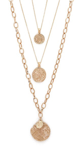"Artemis Collection" Gold Plated Coin Necklace