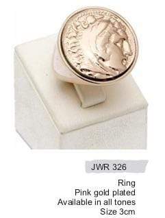 "Artemis Collection" Gold Plated Coin Ring