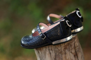 Black Sophisticate Girls' Baptism/ Christening Shoes