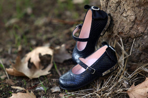 Black Sophisticate Girls' Baptism/ Christening Shoes