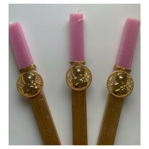 PINK or  RASPBERRY  GOLD DIPPED LAMBADES