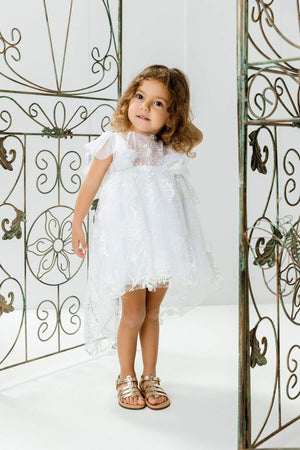 Wildflower White  Baptism /  Christening Dress