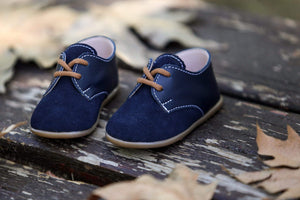 Boys' Navy Blues Baptism/ Christening Shoes