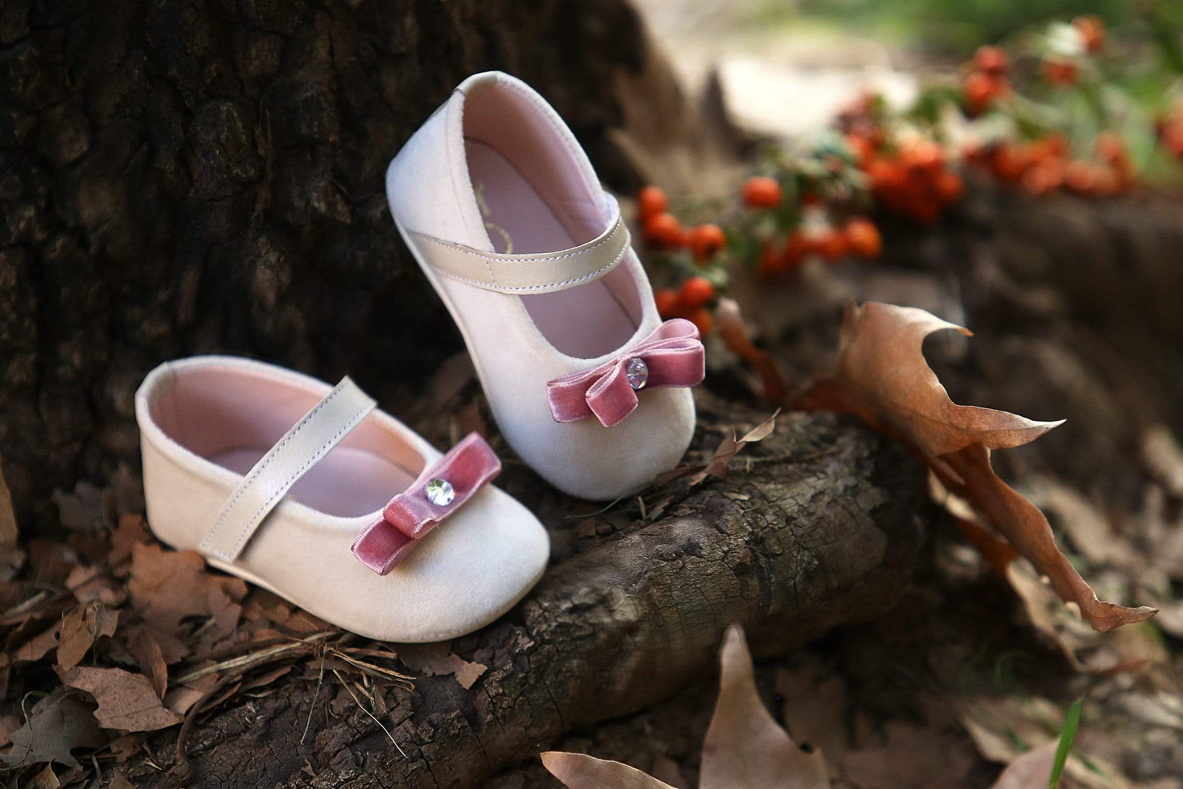 Pink Bow Baby Girls' Baptism/ Christening Shoes